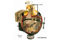 Drawing of Bushnell's Turtle. (U.S. Navy illustration)