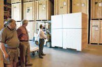 Military household goods shipment in Kansas warehouse