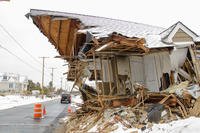 House damaged by Hurricane Sandy