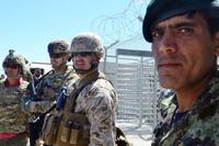 U.S. service member working here with Afghan partners at the detention center located in Parwan, Afghanistan. (Army photo)