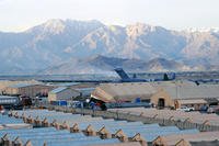 A view of Bagram Airfield, Afghanistan from the Air Traffic Control Tower's catwalk after a recent rainstorm. (U.S. Air Force photo by Staff Sgt. Craig Seals)
