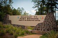 Sign at the entryway to Fort Benning (U.S. Army photo)