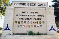 At Fort Hood's main gate entrants are greeted by a sign point out that this installation is &quot;The Great Place.&quot; (U.S. Army photo)
