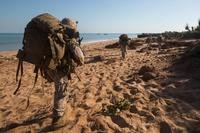 Marines begin to patrol inland to secure secondary objectives following an July 11 amphibious assault training exercise at Fog Bay, Australia. Marines.mil.