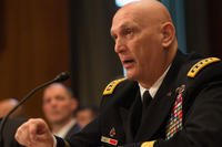 Army Chief of Staff Gen. Ray Odierno answers a question during the Senate Committee on Appropriations hearing in Washington, D.C., March 11, 2015. (U.S. Army photo: Staff Sgt. Mikki L. Sprenkle)