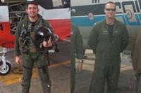 Lt. j.g. Wallace Burch of Horn Lake, Mississippi (left) and Lt. Patrick Ruth of Metairie, Louisiana. (Navy Photos)