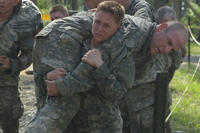 A third female Army officer has completed Mountain Phase and is entering the final phase of Ranger School a week after two other Army females became the first women in history to earn Ranger Tabs.(Fort Benning Photo)