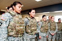 Members of the 101st Airborne Division's 1st Brigade wear female body armor, named one of Time Magazine's best inventions of 2012. (David Kamm/Natick Soldier Research, Development and Engineering Center)