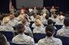 More than 250 female Airmen fill the Community Activity Center for the first ever 82nd Training Wing Female Airmen Forum, May 16, 2017. (U.S. Air Force/2nd Lt. Jacqueline Jastrzebski)