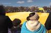 Citizens Rally Support for Ukraine in Washington, DC, as U.S. Relations Sour and War Carries On