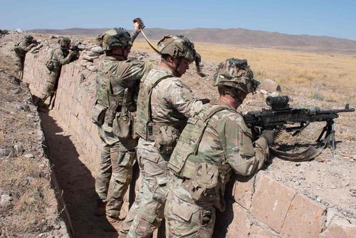 Soldiers with the Kansas National Guard