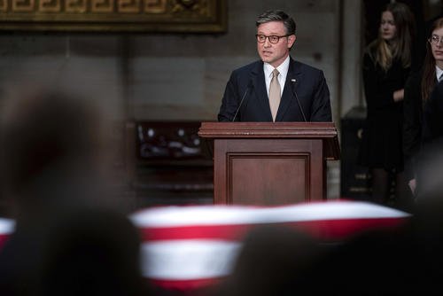 Speaker of the House Mike Johnson of Louisiana, speaks