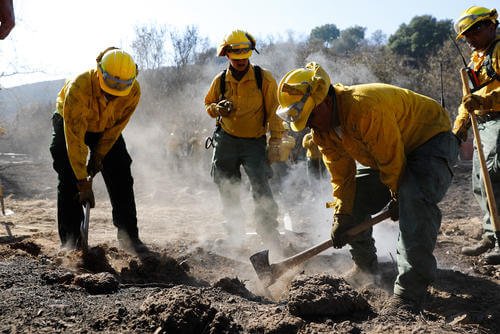 California Army National Guard Fire Crew at Palisades, Calif.