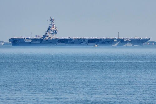 The USS Gerald R. Ford aircraft carrier