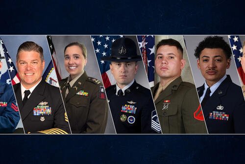 This year's USO 2026 "Service Members of the Year." (USO)